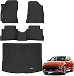 All Weather Car Floor Mats for Ford F150/F-150 2015-2025 SuperCrew Cab (Includes 22-24 Lightning Models), TPE Rubber Floor Liners Anti-Slip Full Set Automotive Mats for 2025 Ford F-150 Accessories