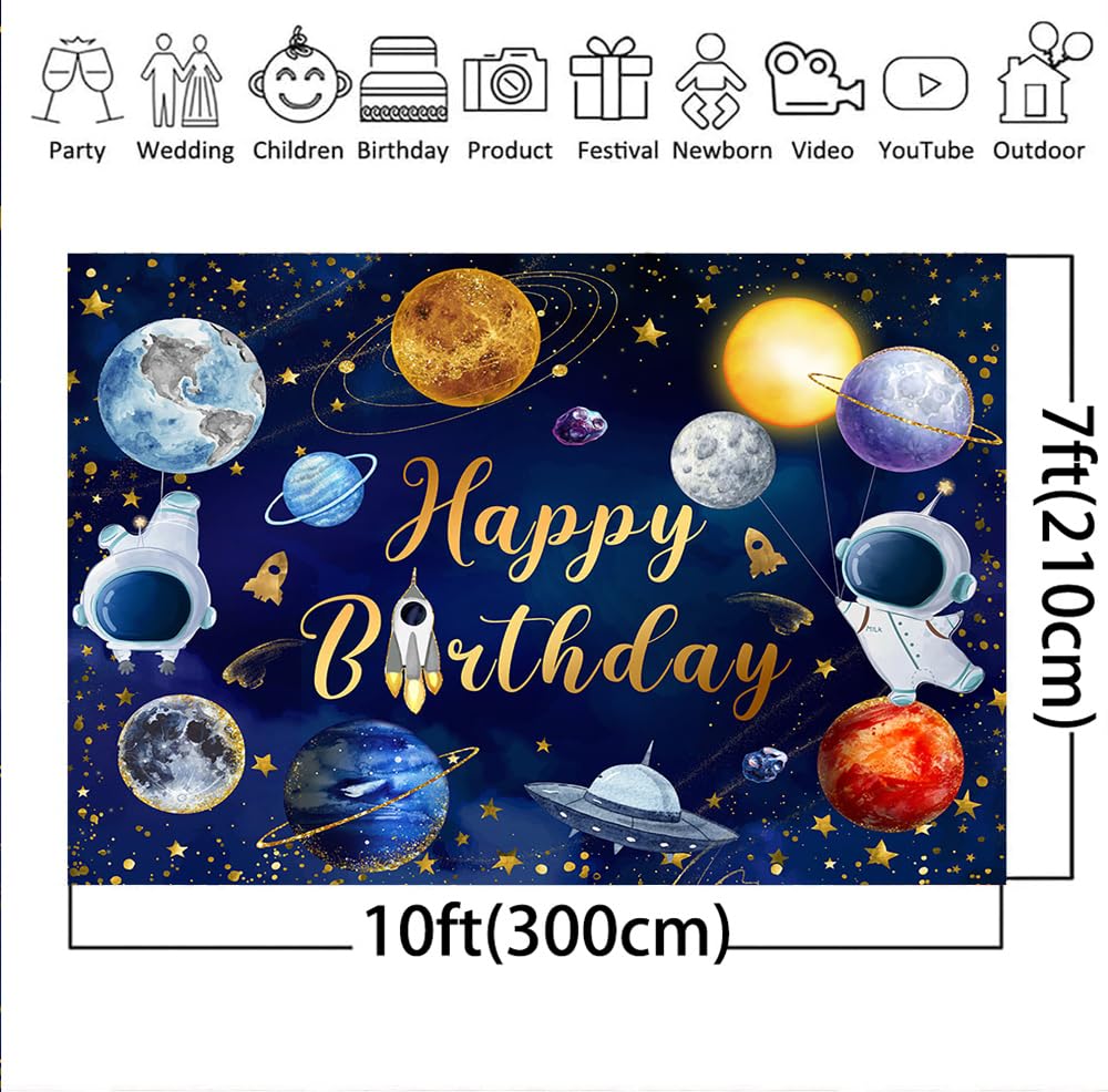 2nd Birthday Decorations Boy 10 Pcs Solar System Education Posters, Thick  Cardstock Space & Planets Posters, PET Film, Office & Classroom Wall Art  Decor (10