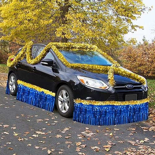 Miniatura 3 de Anderson's Flecos azules metálicos, 15 pulgadas x 10 pies, flotador brillante para desfiles de vacaciones para interiores y exteriores, decoración