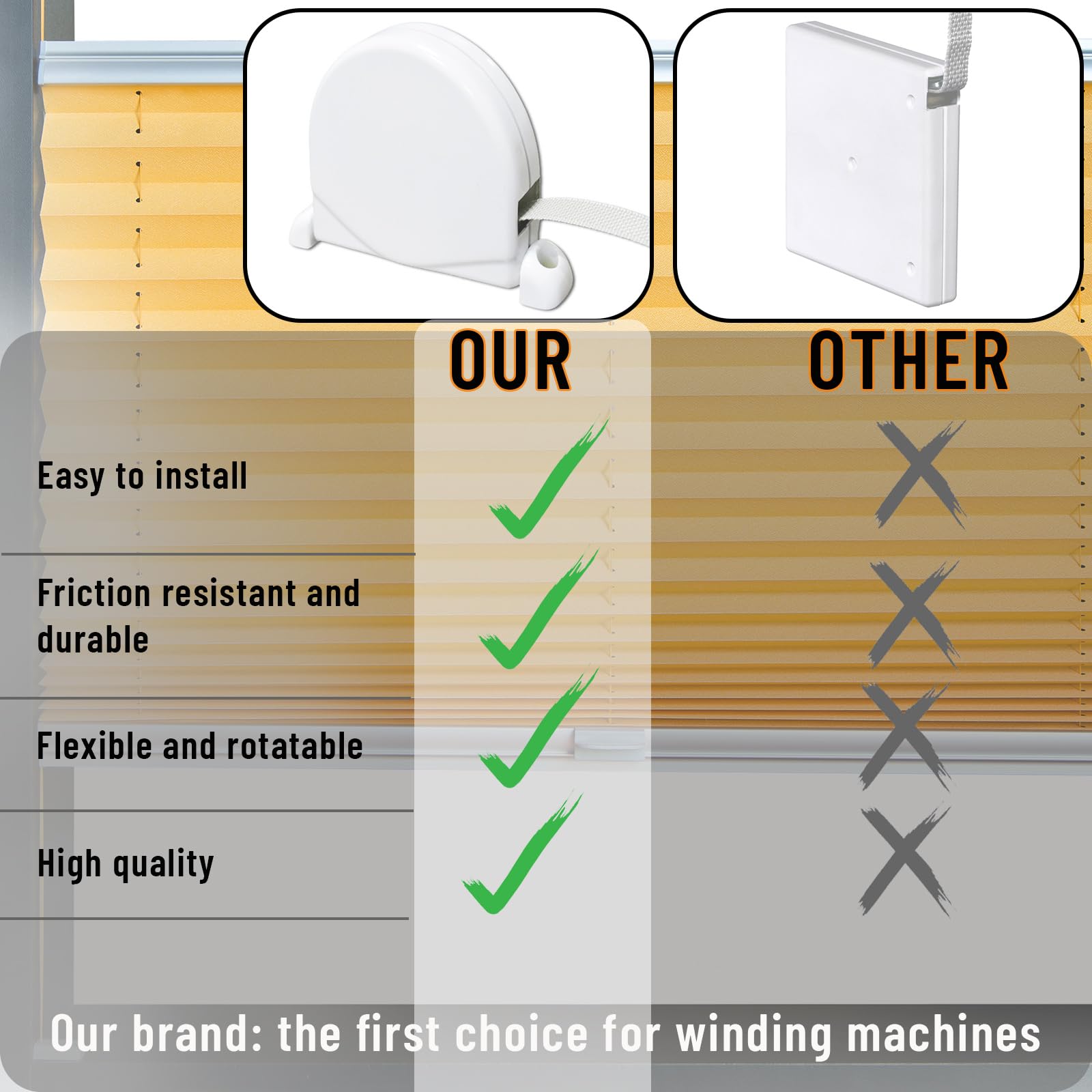 Avvolgitore Per Tapparelle Bayram - Cinghia 5m, Montaggio A Parete, Bianco - Foto 11