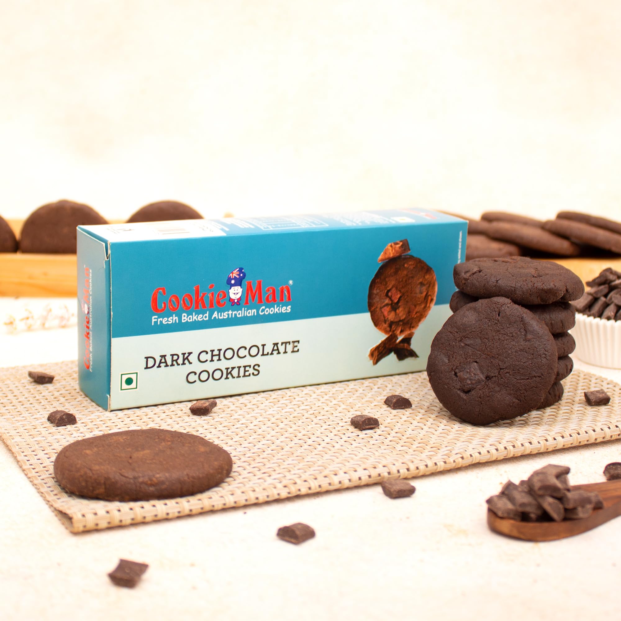 CookieMan Dark Chocolate Cookies with Dark Choco Chunks - 120g x Pack of 2 (B0CW64F8DX) Amazon Price History, Amazon Price Tracker