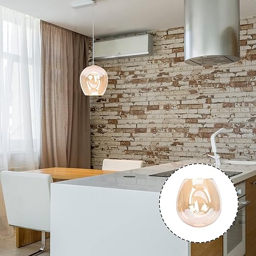 Miniatura 6 de Lámpara de globo de vidrio para decoración del hogar, pantalla de vidrio transparente, reemplazo moderno ámbar Ljght cubierta accesorios para