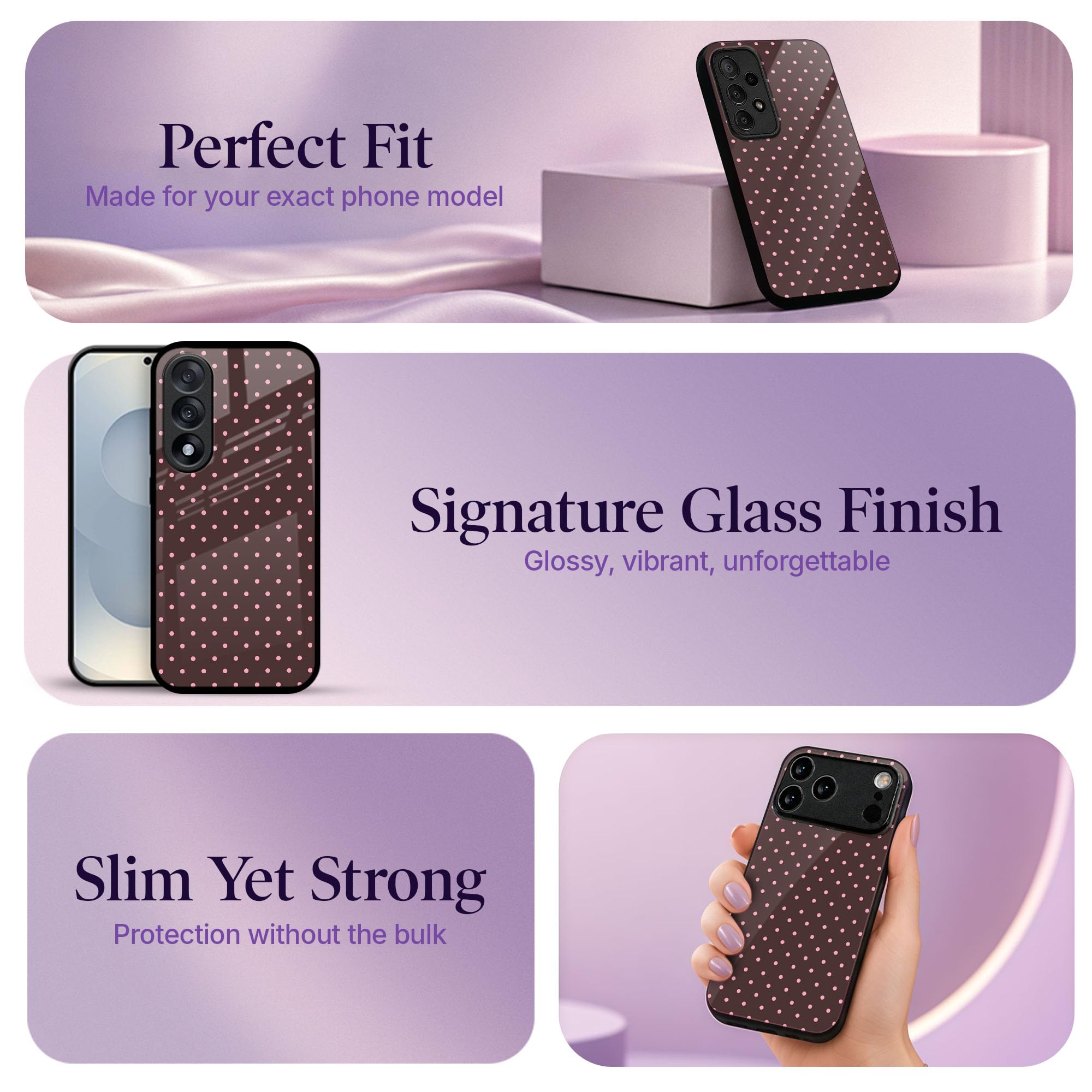 Hocopoco Stylish Designer Glass Case Compatible with iPhone 13