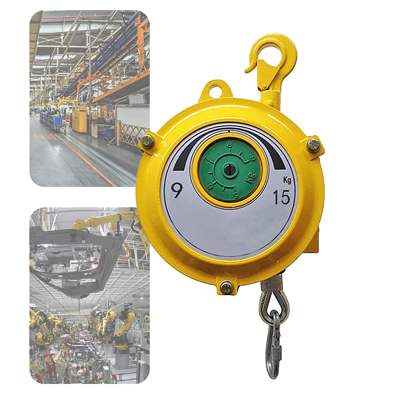 Bilanciatore a Molla Bilanciatore a Molla per Attrezzatura sospesa Bilanciatore a Molla Pesante, Retrattile autobloccante, per macchinari per officine di Fabbrica (Size : 9-15kg)