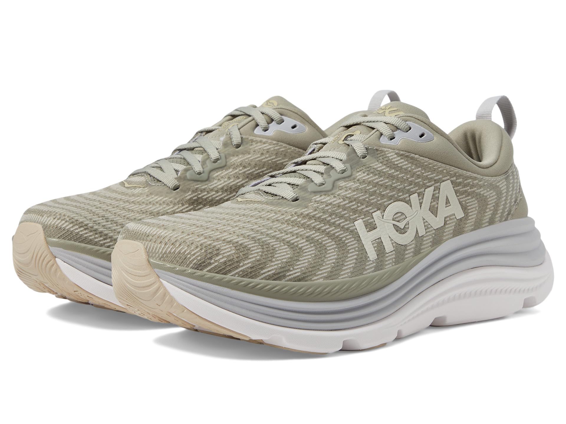 Hoka Men's Gaviota 5 Sneaker, Barley/Oat Milk, 11.5