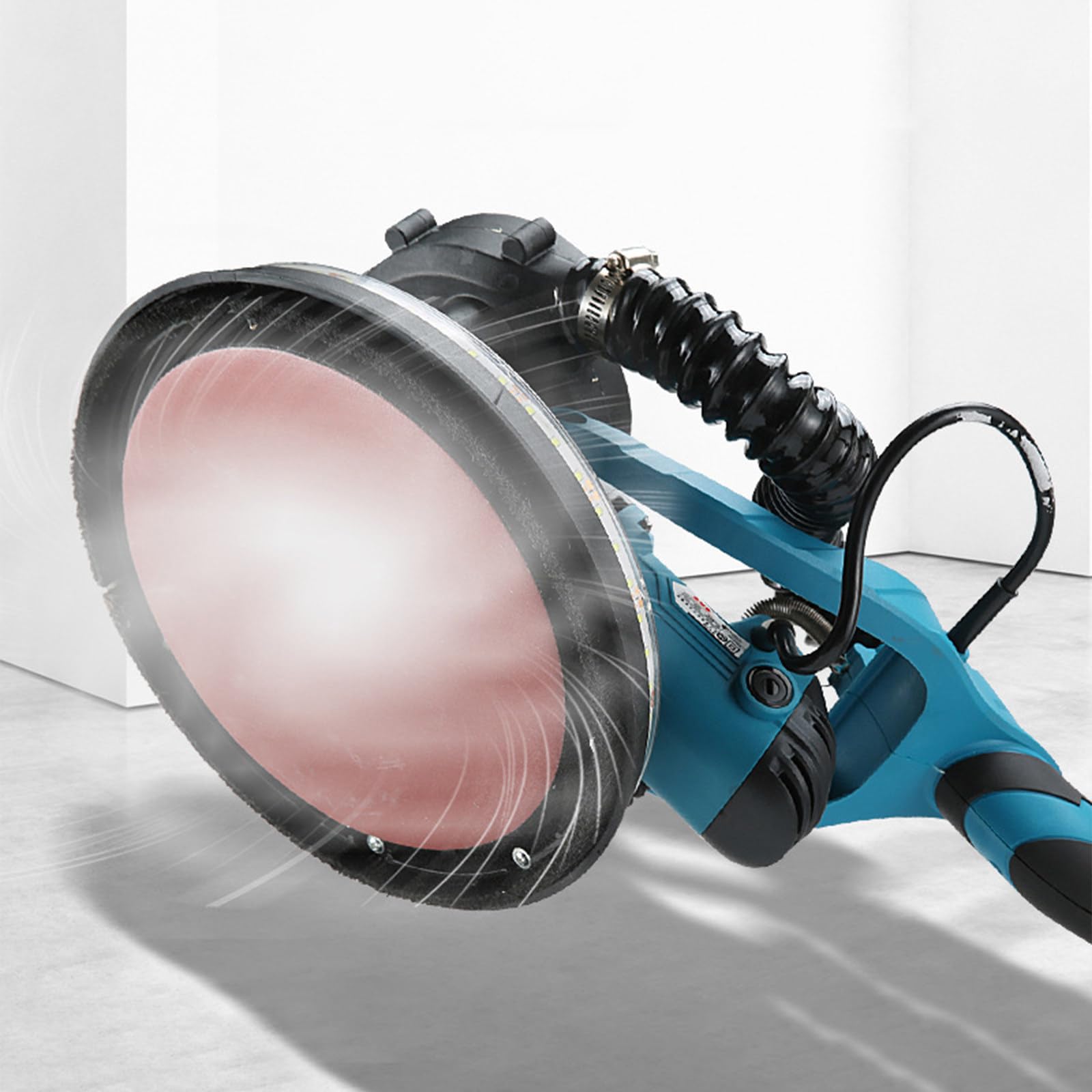Lijadora de Pared de Mango Largo, lijadora de Techo automática telescópica al vacío, lijadora de Pared con extracción de Polvo,with Sandpaper
