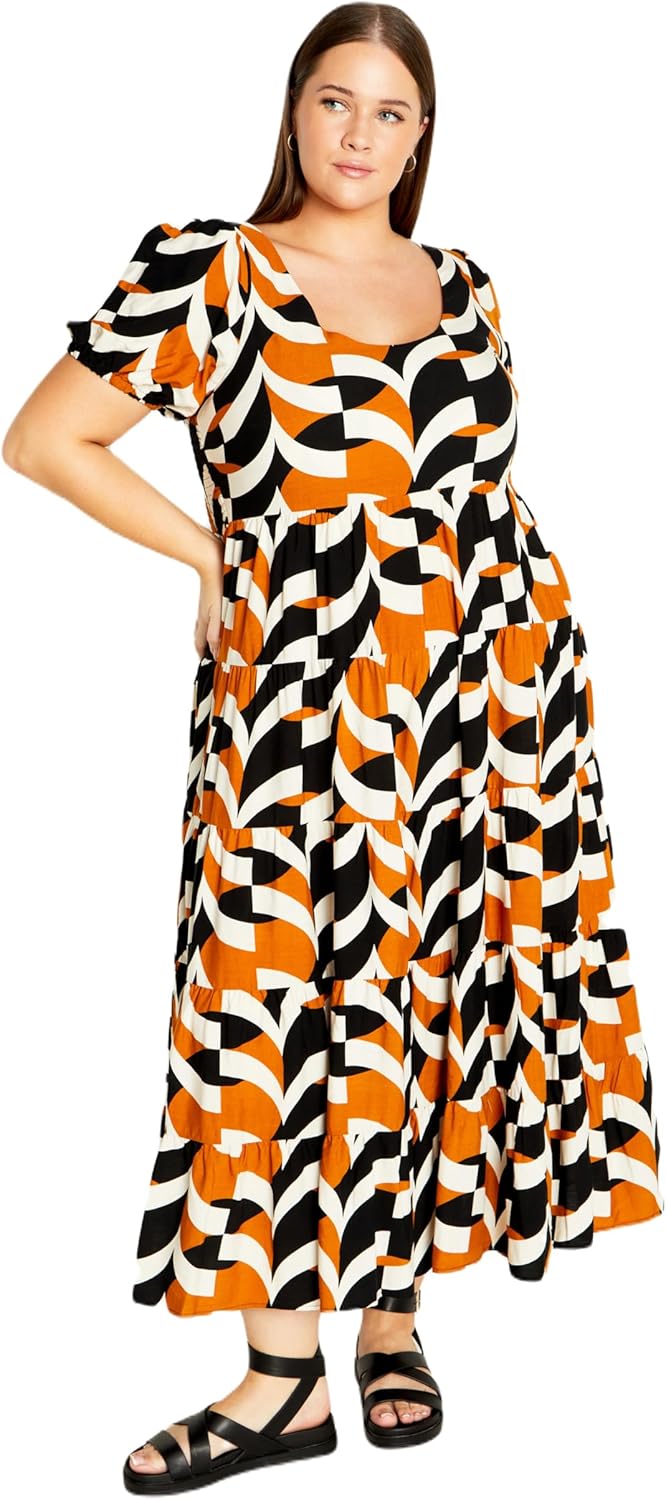 City Chic Women’s Apparel Women’s Mila Print Dress