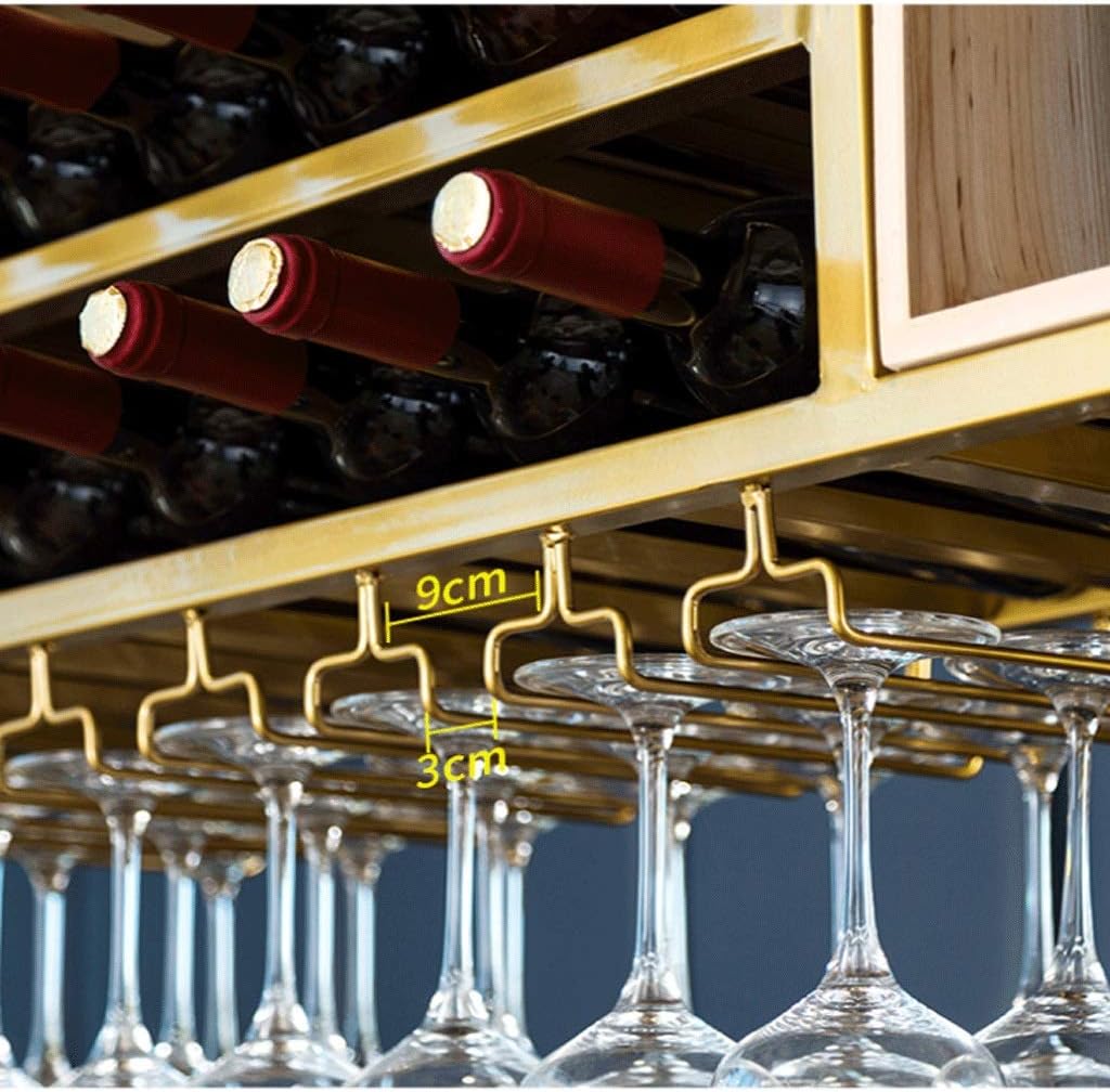 Bottle Holder Ceiling Rack Wine Bar Lounge Bar Goblet Rack Upside Down Wine Rack Multifunctional Household Rack