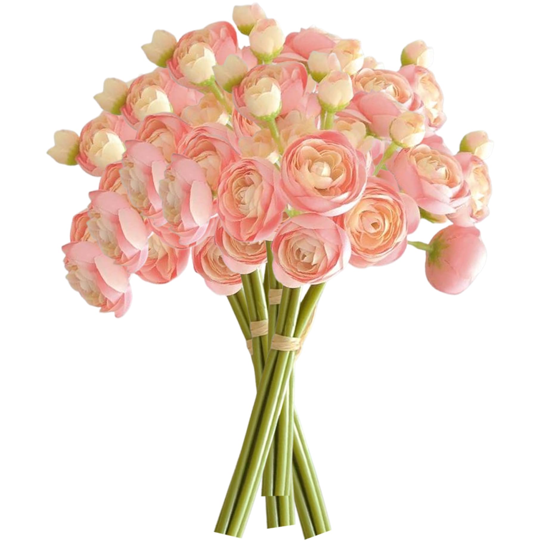 Fleurs artificielles de renoncule Gcroet | Bouquet de 4 pièces pour décoration