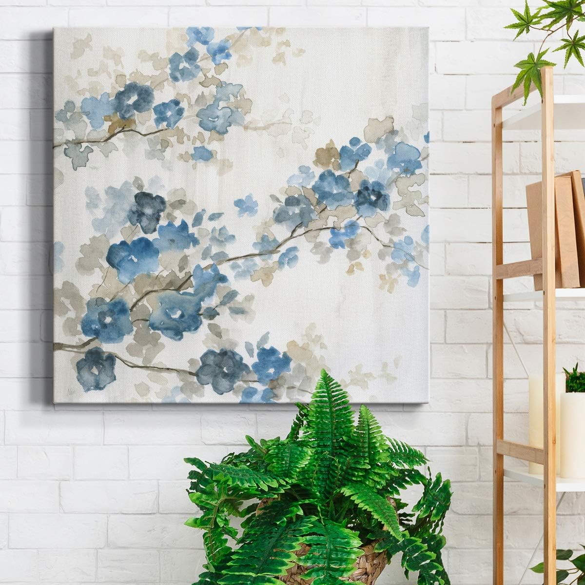 Home Decor Square Canvas Wall Art Abstract Painting Modern Pictures Minimalist Decoration for Living Room Dining Room Bathroom Office, Ready to Hang