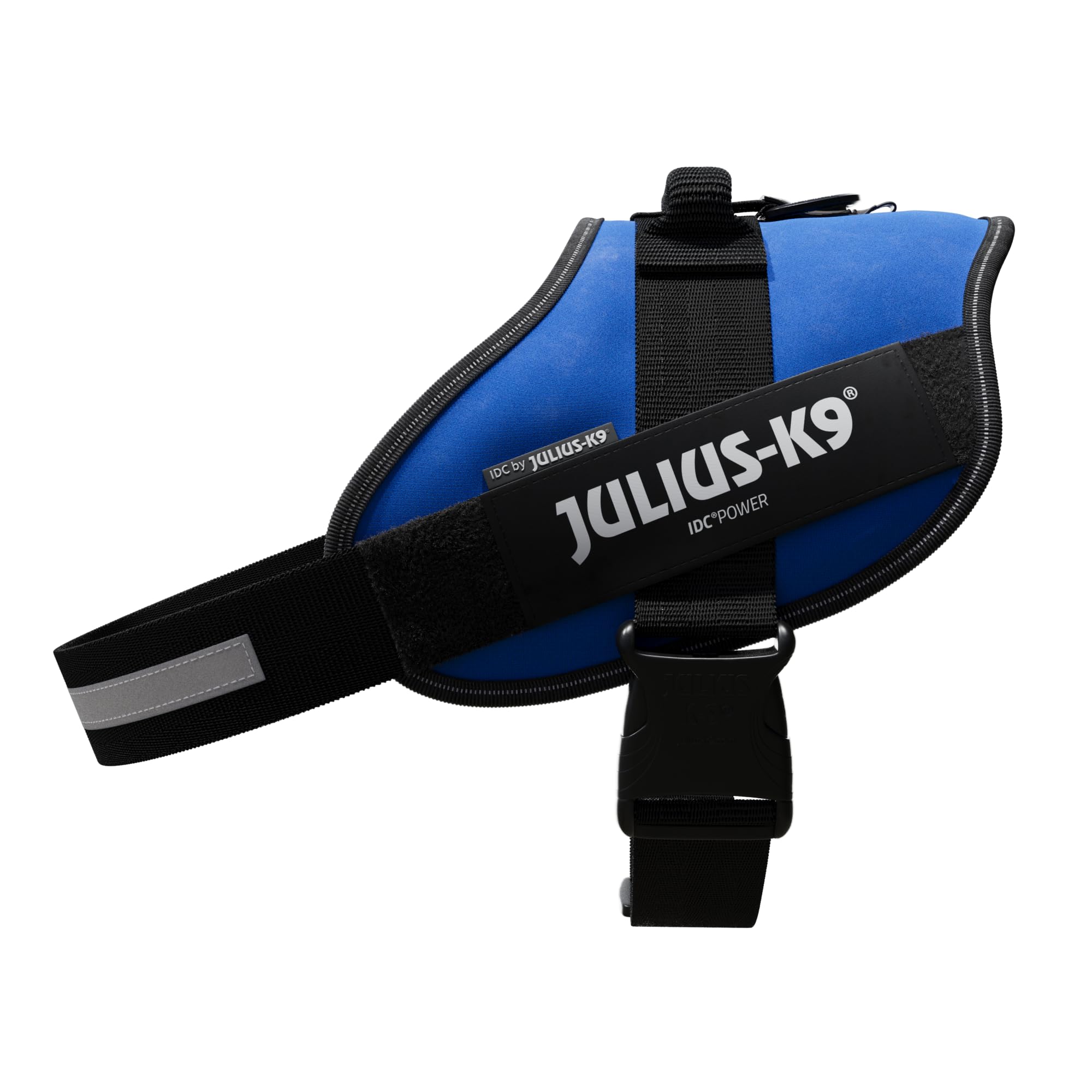 IDC Powergeschirr, 2XL, Blau - Reflektierendes Hundegeschirr mit Logo-Feld, verstellbar, atmungsaktiv, Bewegungsfreiheit, OEKO-TEX zertifiziert, für kleine, mittlere & große Hunde
