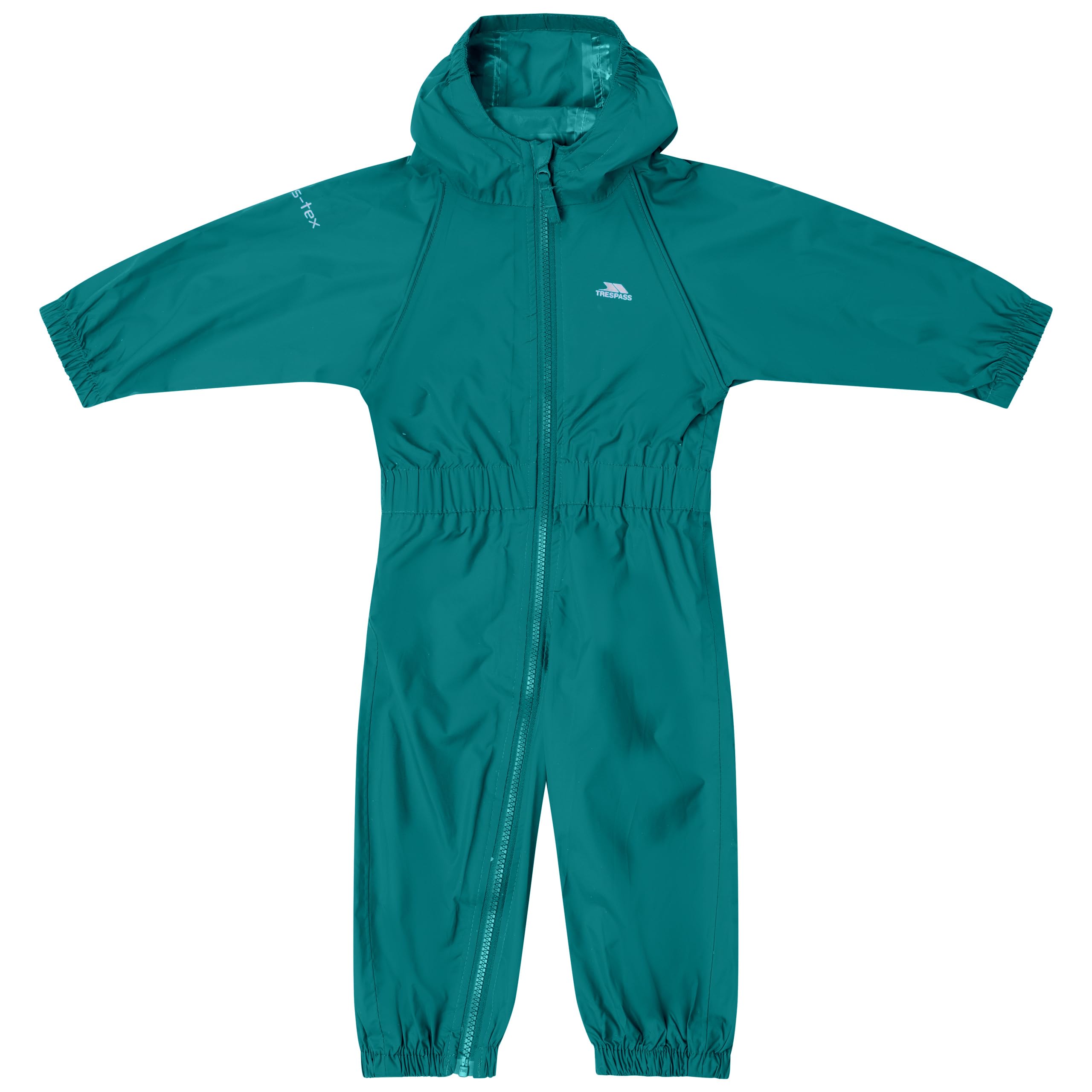 Trespass (12/18, Teal) Babies Rainsuit Waterproof Button