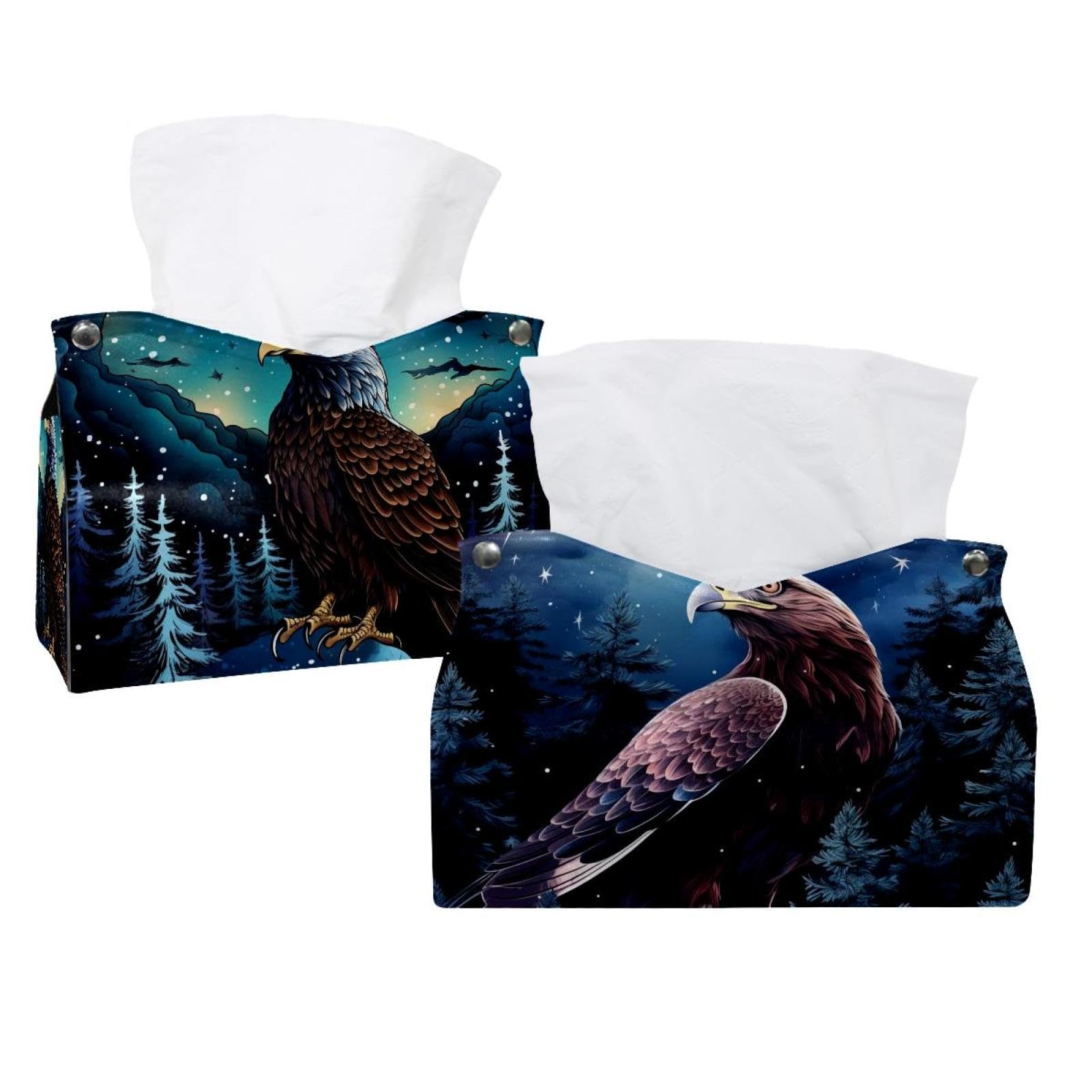 Boîte à mouchoirs aigle étoilé cache-boîte élégant contre le désordre