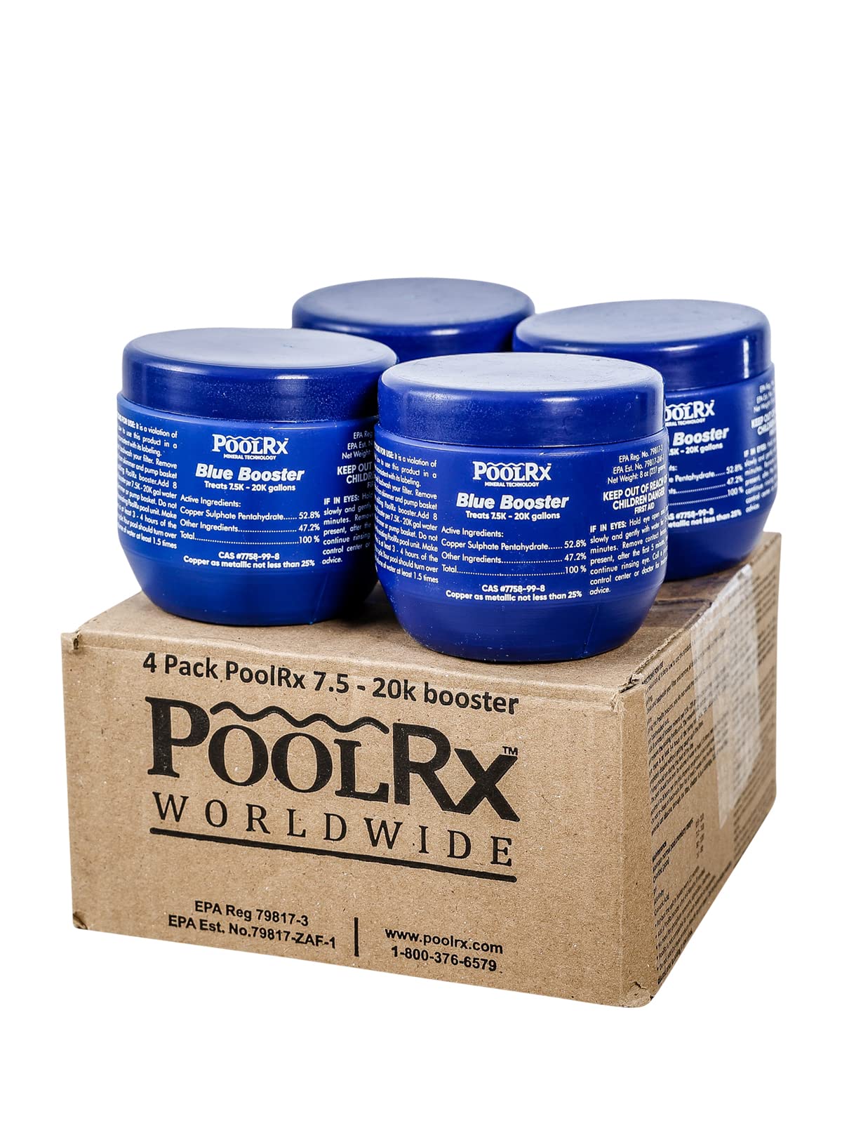 PoolRx 101003 4-Pack Blue Units Swimming Pool... PoolRx 101003 4-Pack Blue Units Swimming Pool...