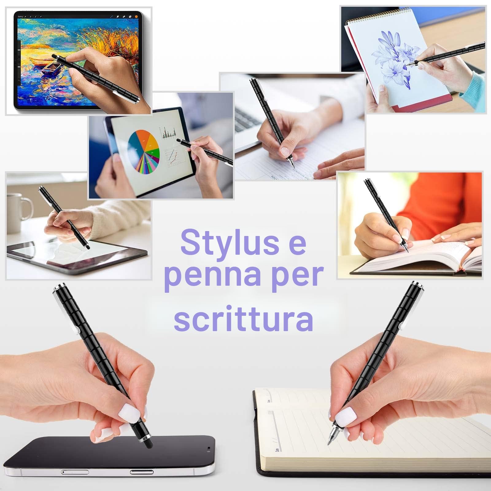 Tigerhu Fidget Pen, penna magnetica, divertente multifunzione, per alleviare lo stress, per uomini, donne, regalo per la festa del papà