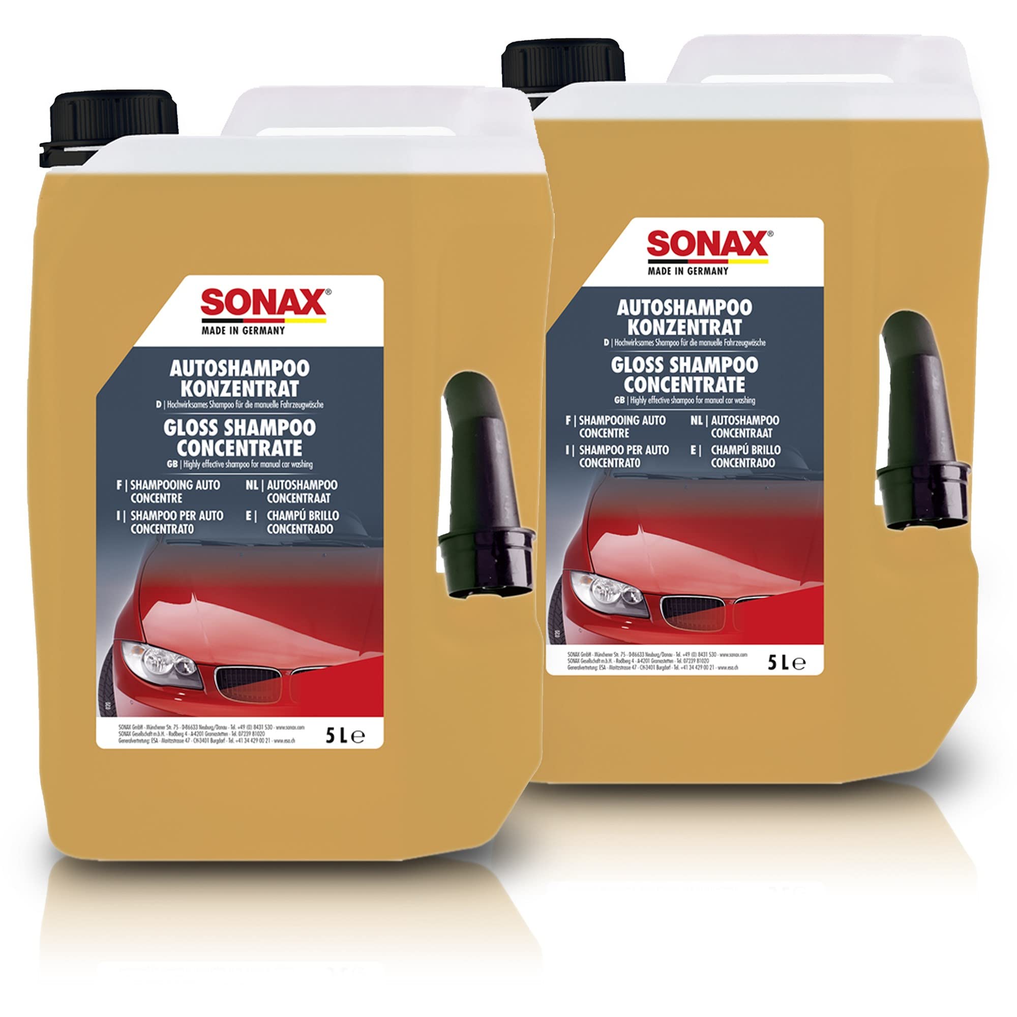 SONAX 2X 03145000 AutoShampoo Konzentrat 5L