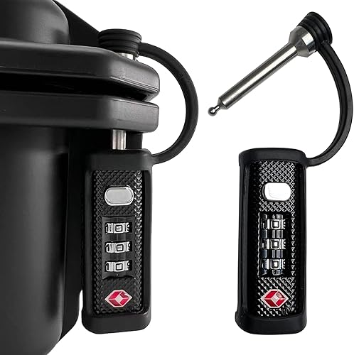 Miniatura 10 de LAFENLIN Cerraduras para Estuche de Armas 2 Pack, Cerradura de Estuche Aprobada por TSA para Estuche de Arma, Candado de Padlock para Estuche de