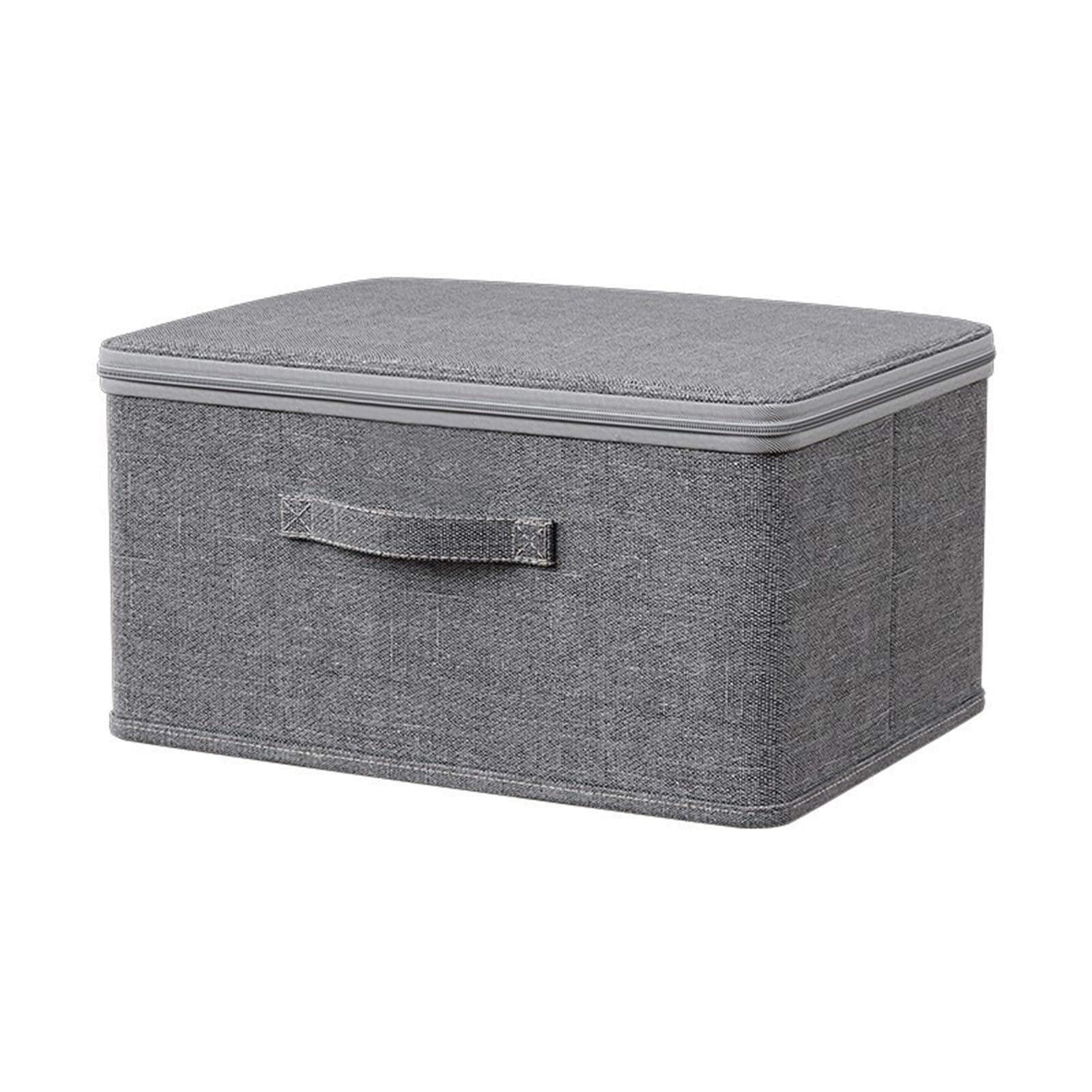NUEAYMS Modern Cloth Storage Container with Easy Access Lid Fabric Storage Bin for Seasonal Clothing and Household Items Flipping Lid Cloth Organizers