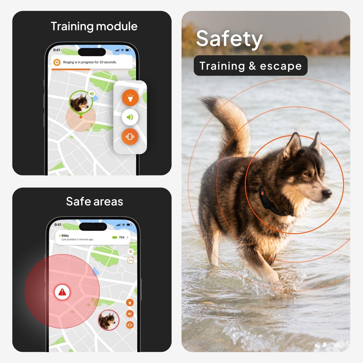 Weenect Dog XT - NEW GPS Collar for Dogs | XL Antenna | Waterproof | Ultra-Durable Integrated Julius-K9 Collar | Subscription Required - image 5