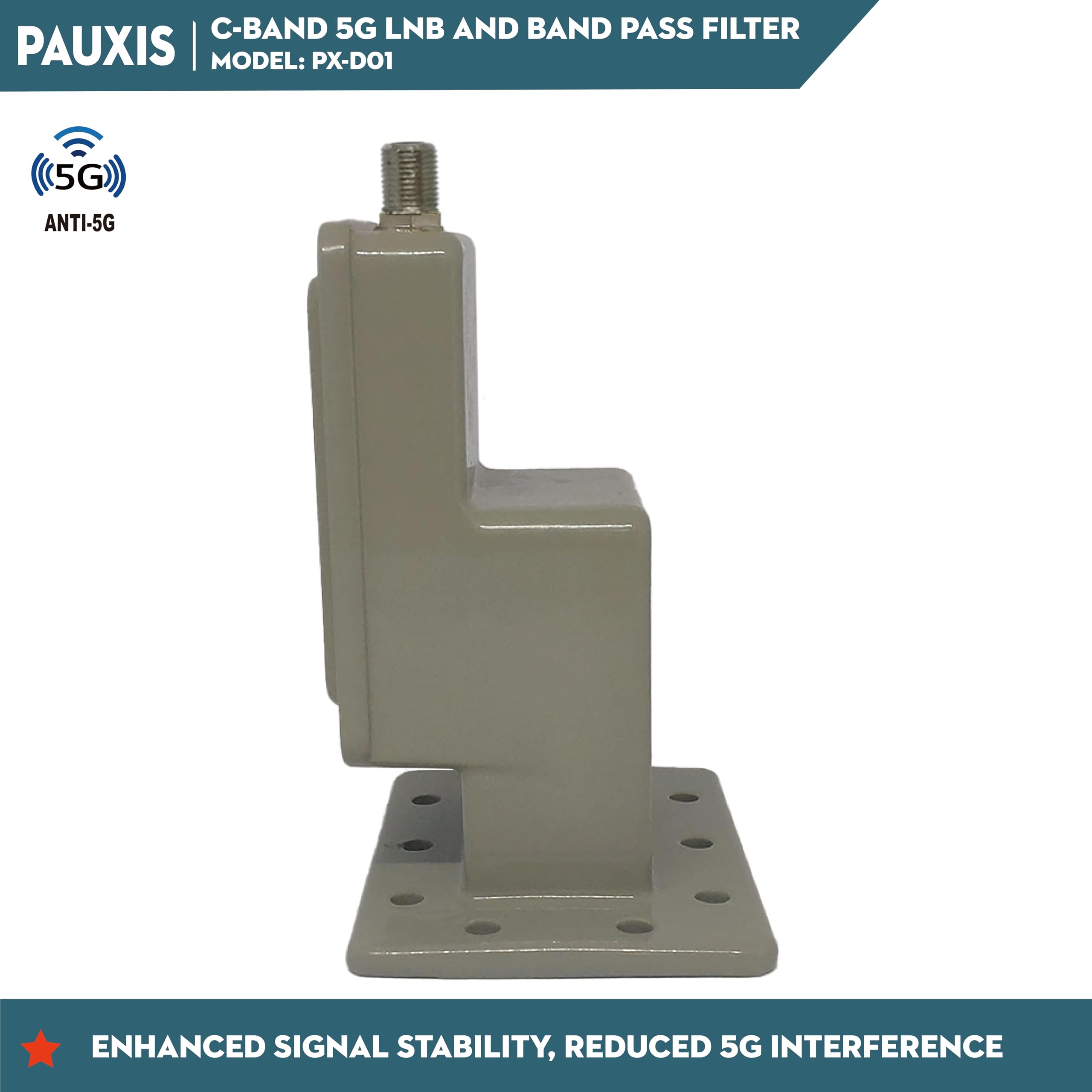 Bande C LNBF Single POLARITY SORTIE LNBF 5G LNB