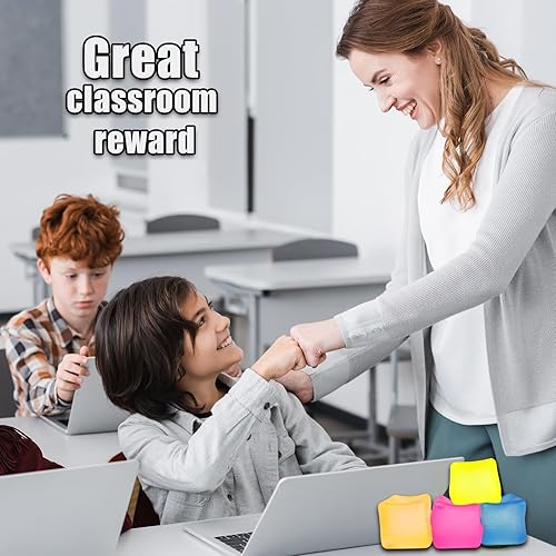 Miniatura 5 de Bonito cubo de bola de azúcar, juguetes esponjosos, cubo de hielo para aliviar la ansiedad y el estrés, relleno de maltosa de alta densidad,
