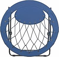 Vista 4 de Zenithen Comfortable Bungee Portable Folding Durable Metal Frame Dish Chair, Perfect for Gaming, Reading, Dorm Rooms, and Bed Rooms, Blue (Pack of 1)