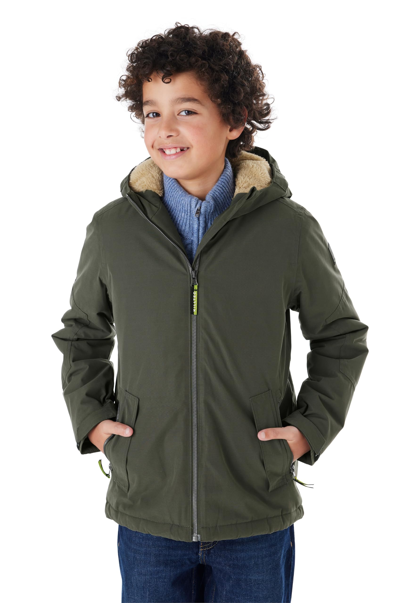 Killtec Jungen Kow 377 Bys Jckt Funktionsjacke/Winterjacke mit Kapuze