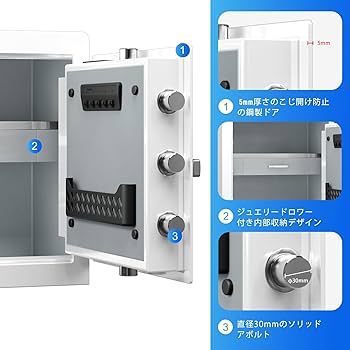 未使用！RPNB 金庫 防犯金庫 保管庫 スマートタッチスクリーン　45L Amazon.co.jp: RPNB 金庫 防犯金庫 保管庫 スマートタッチ