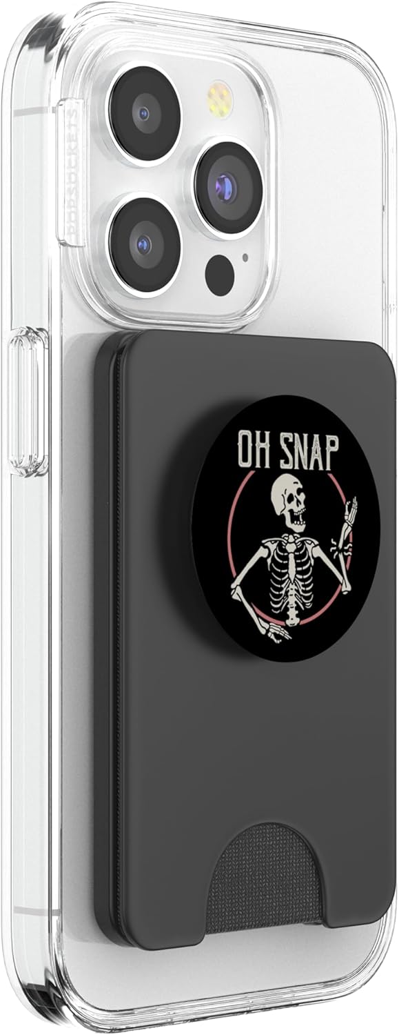 Halloween Skeleton Oh Snap Bone Break PopSockets PopWallet for MagSafe