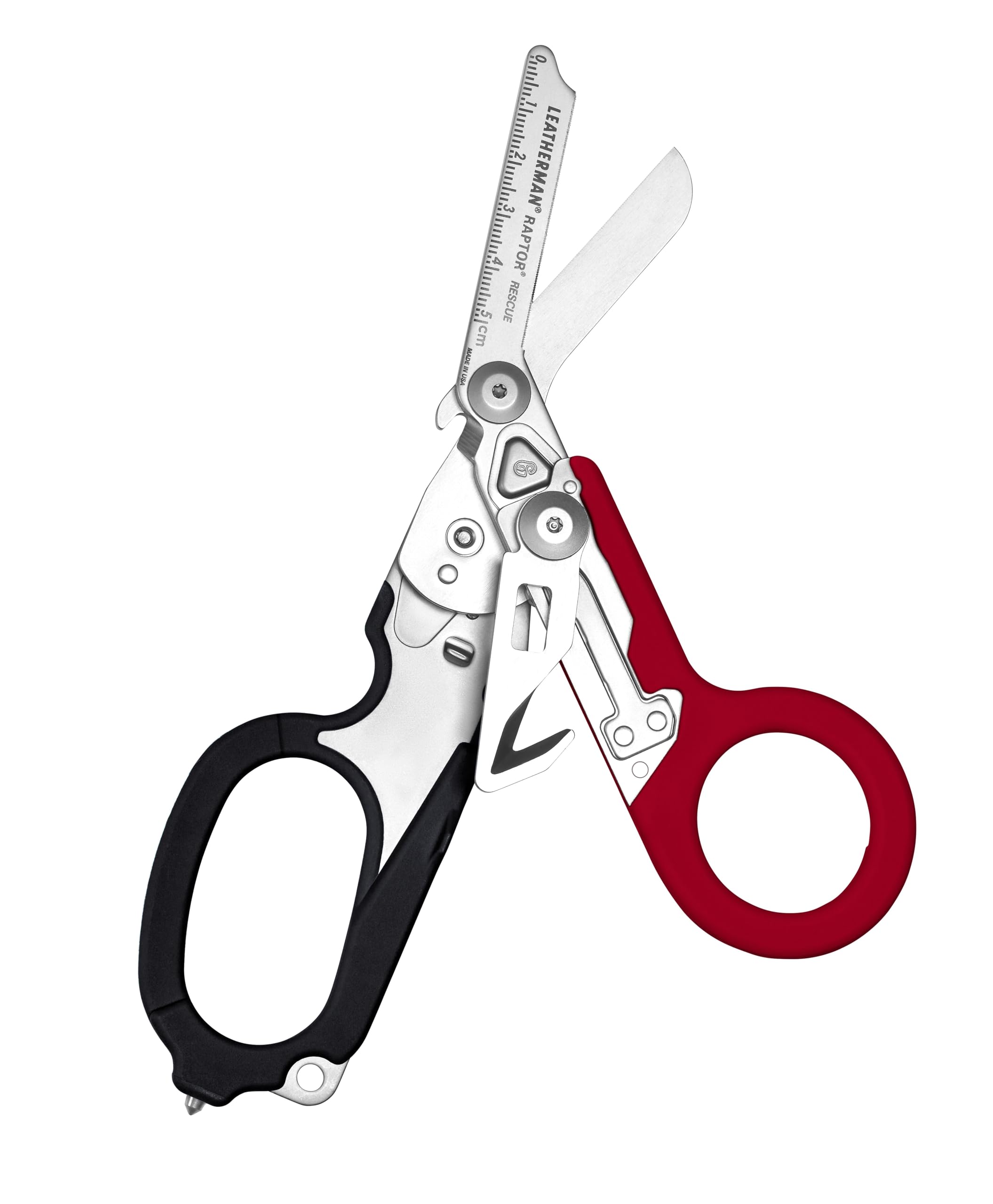 Leatherman Raptor Rescue - Emergency Response Folding Shears with Strap Cutter & Glass Breaker, Red/Black