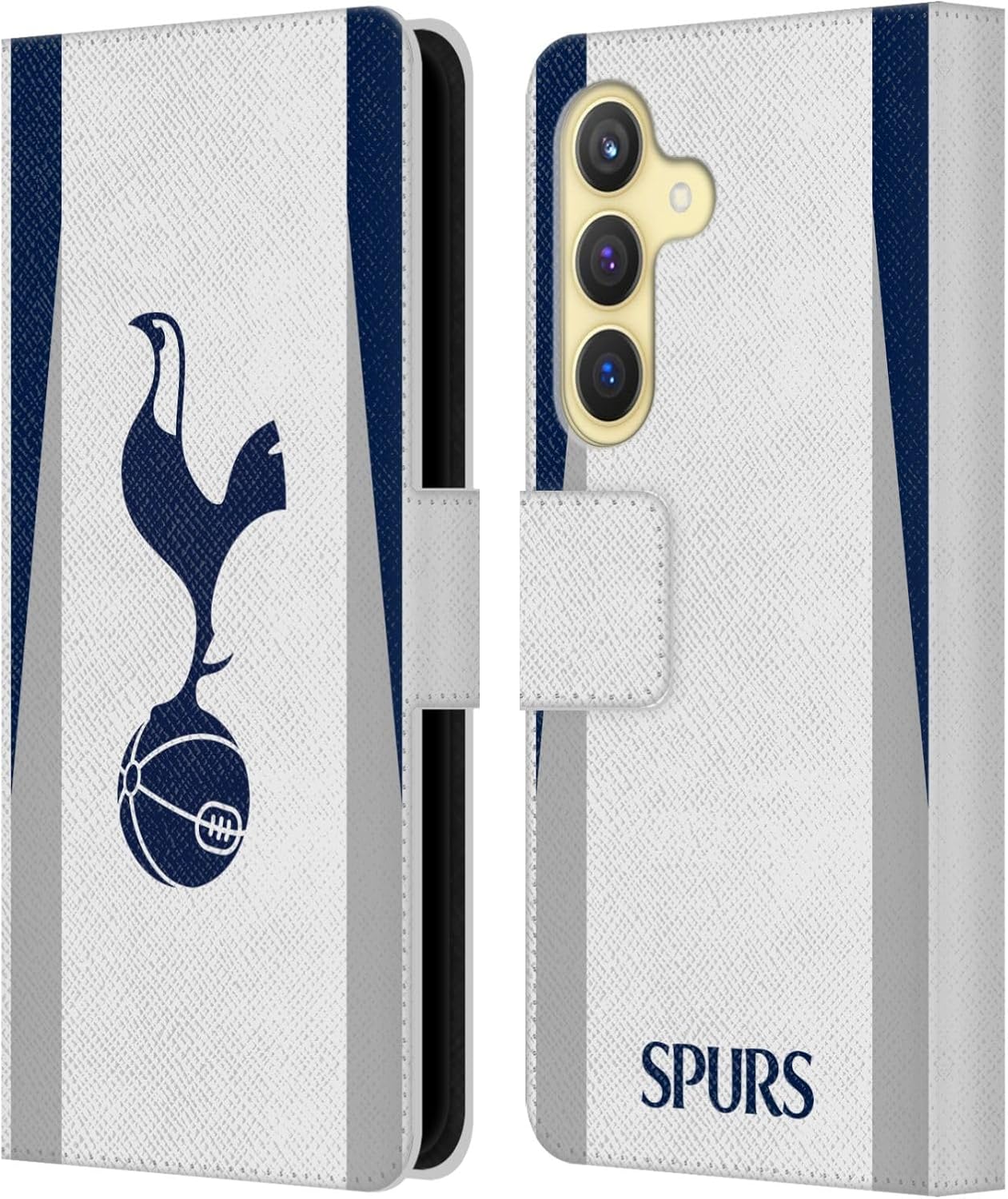 Head Case Designs Officially Licensed Tottenham Hotspur F.C. Home 2025/26 Badge Kit Leather Wallet Case Compatible with Samsung Galaxy S24 5G