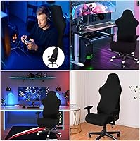 Vista 7 de Funda ergonómica para silla de videojuegos, fundas ergonómicas para silla de juegos de computadora, fundas elásticas de poliéster, 4