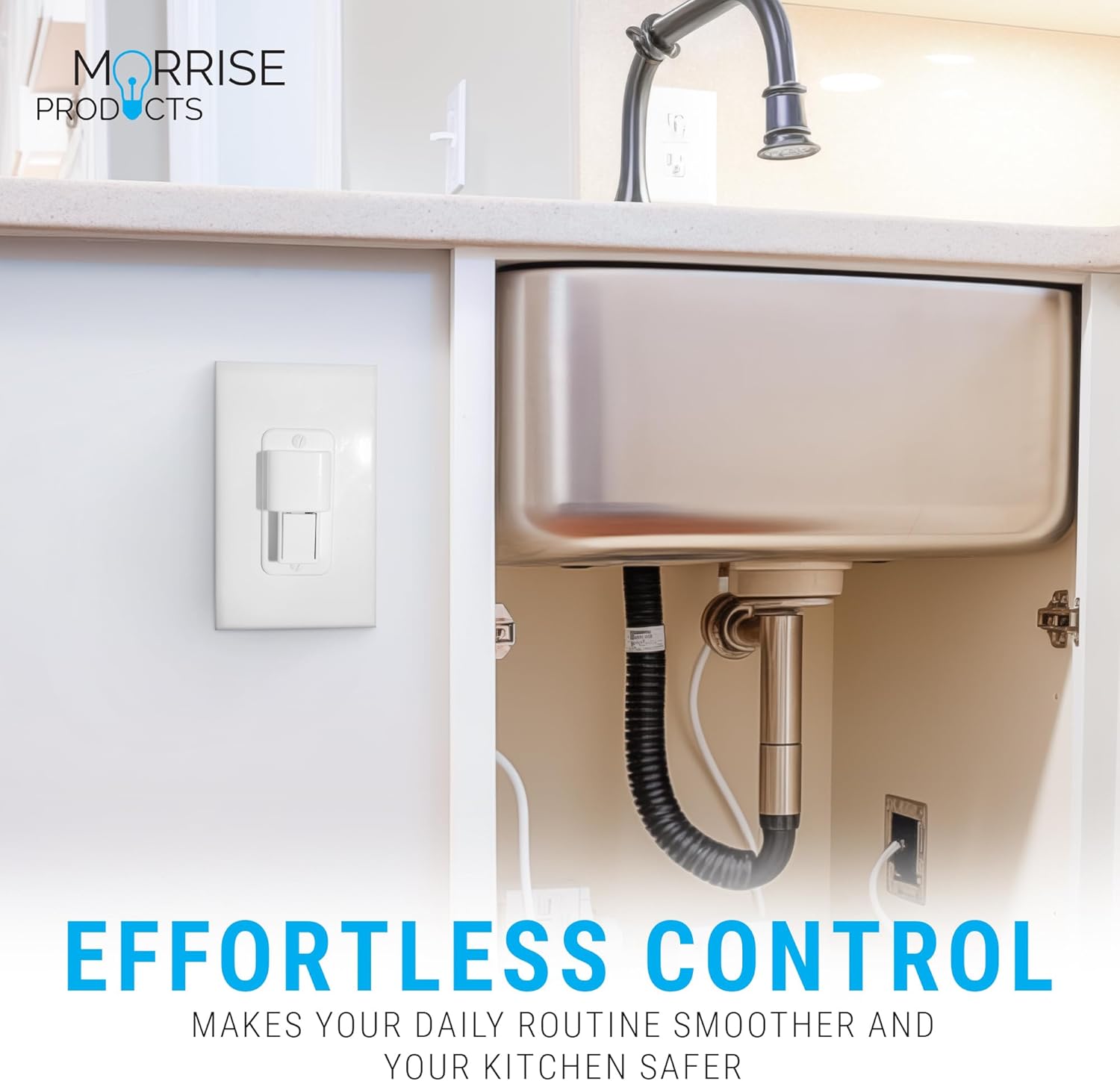 Child Safety Garbage Disposal Light Switch Lock | Guard Children Protect With Push and Slide Switch