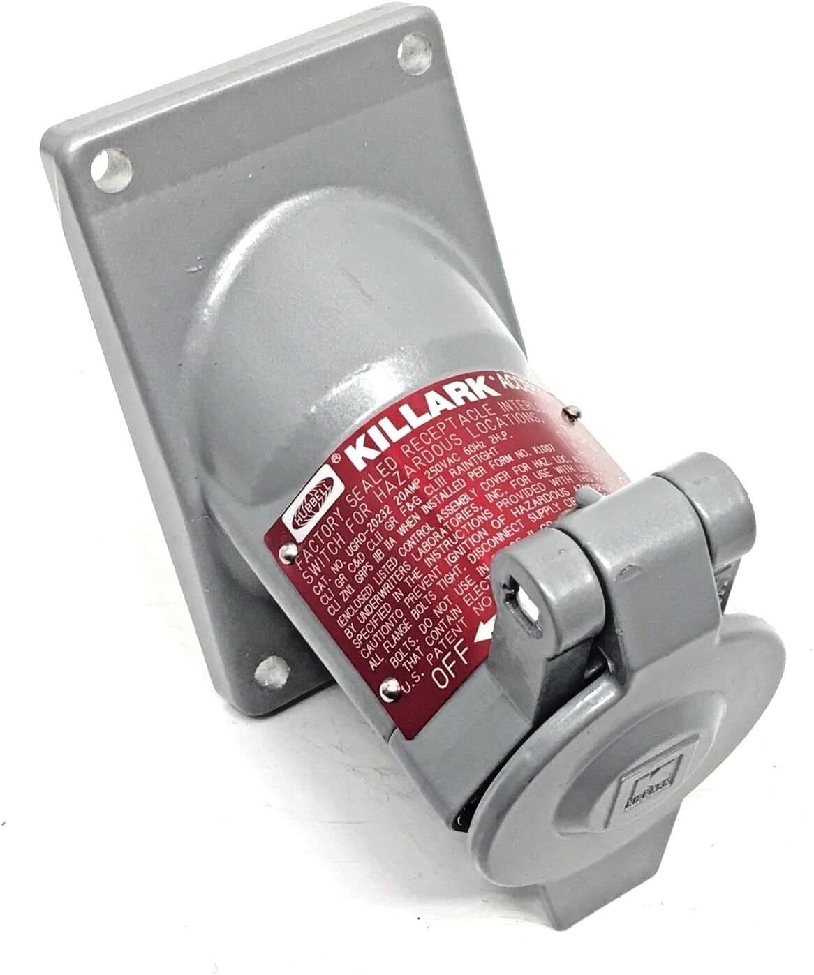 Killark UGRO-20232 20A 250VAC"U" Receptacle Only
