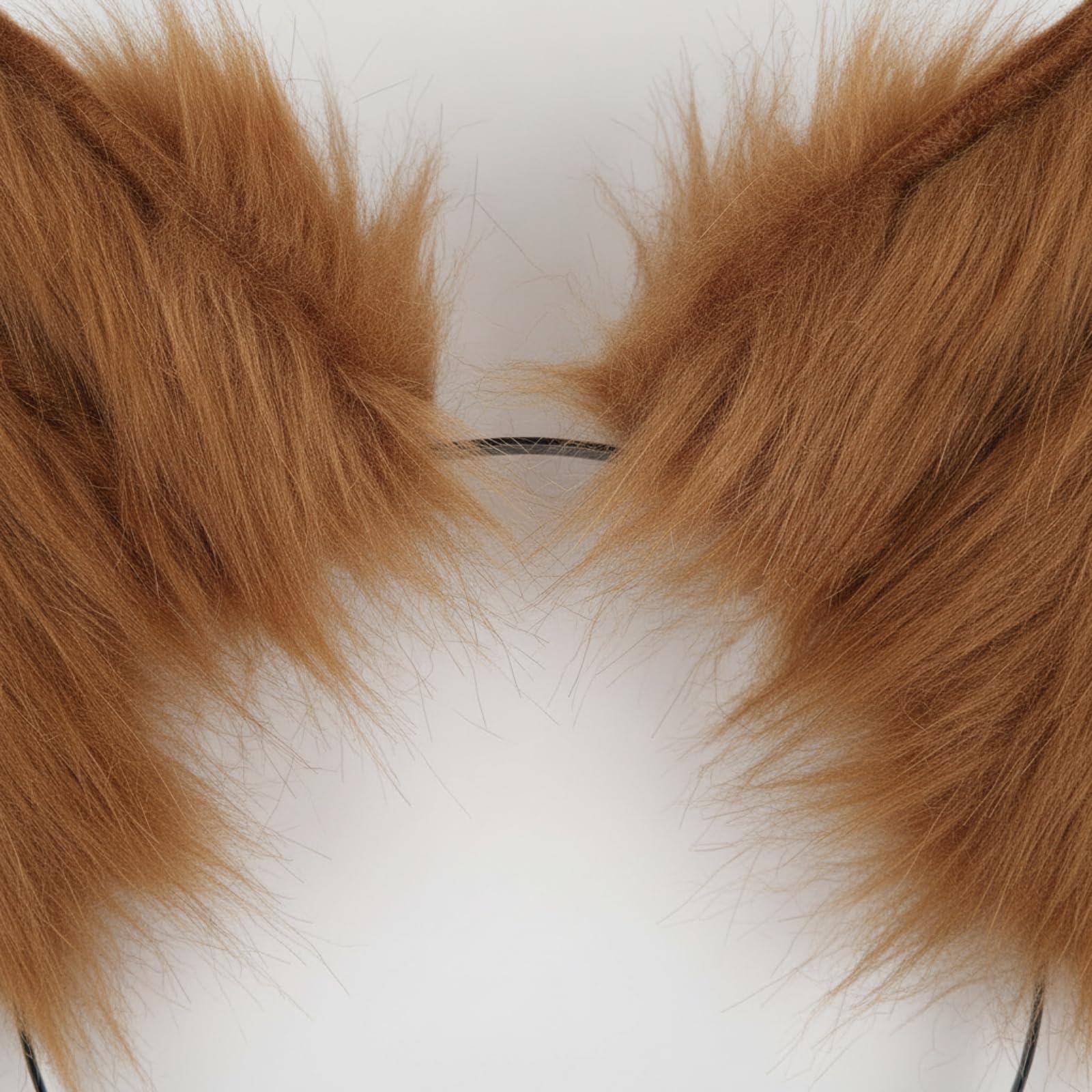 Kostüm-Set mit Tierohren, Rute und Pfotenhandschuhen flauschig Tierohren-Stirnband mit Rute und Handschuhen aus Plüschstoff für Kostümfans