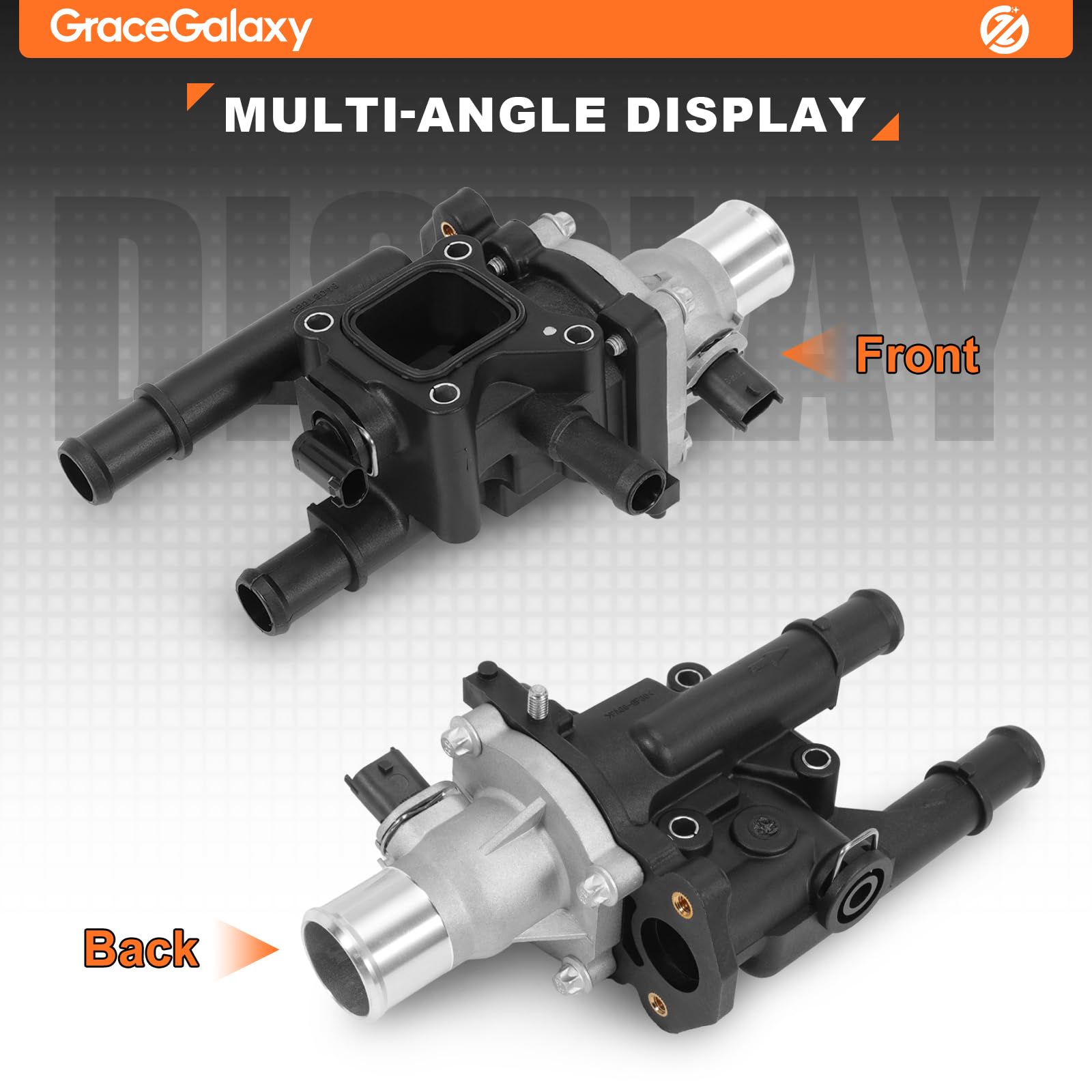 GraceGalaxy Termostato alloggiamento con tubo termico per Zafira C Tourer Zafira B Astra H Astra J Insignia A Mokka X Signum Vectra C 159 Aveo Cruze Orlando Trax Croma Caravan 1.6 1.8 25192230
