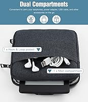 Vista 5 de TiMOVO Funda de 6-7 pulgadas para eReader Book Paperwhite/Colorsoft Signature Edition, Funda Protectora Bolsa Estuche de Transporte para A-Gris