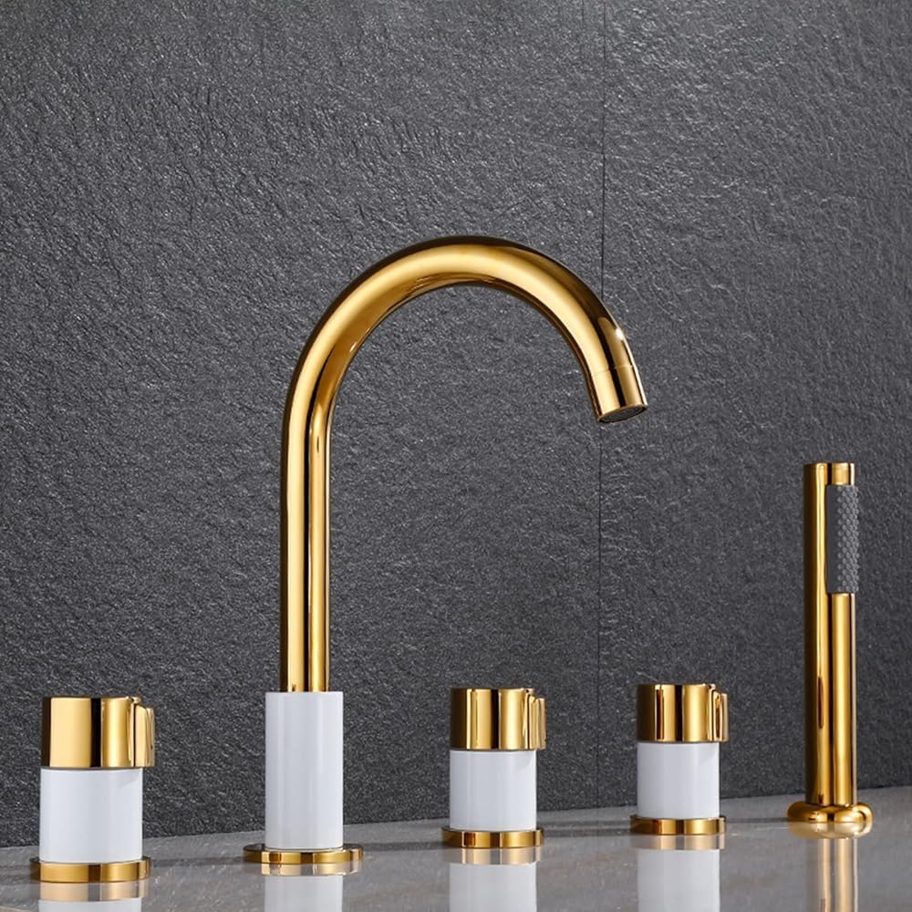 Robinet baignoire effet cascade 5 trous pour transformer votre bain en spa à la maison
