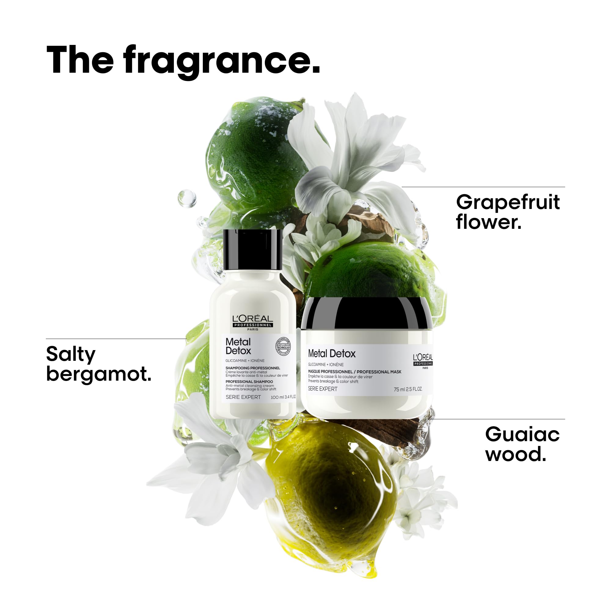 L'Oréal Professionnel Mini Duo zestaw prezentowy, szampon i maska przeciw łamaniu włosów, do włosów łamliwych i zniszczonych, chroni i usuwa cząstki metalu, z glikoaminą, detoksykacją metali, 100 ml i