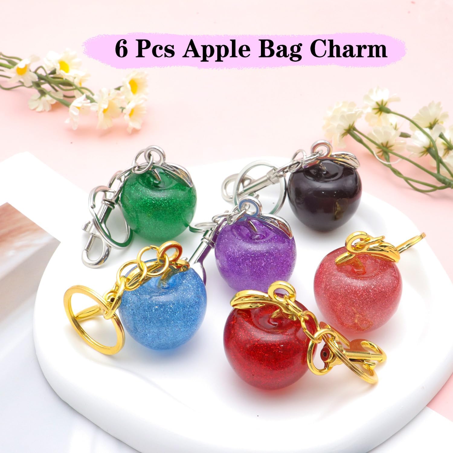 Cute Cherry Bag Charm Handbags Cherry Keychains for Women Purse Cherries Charms Key Chain Birthday Christmas Gift - Image 2