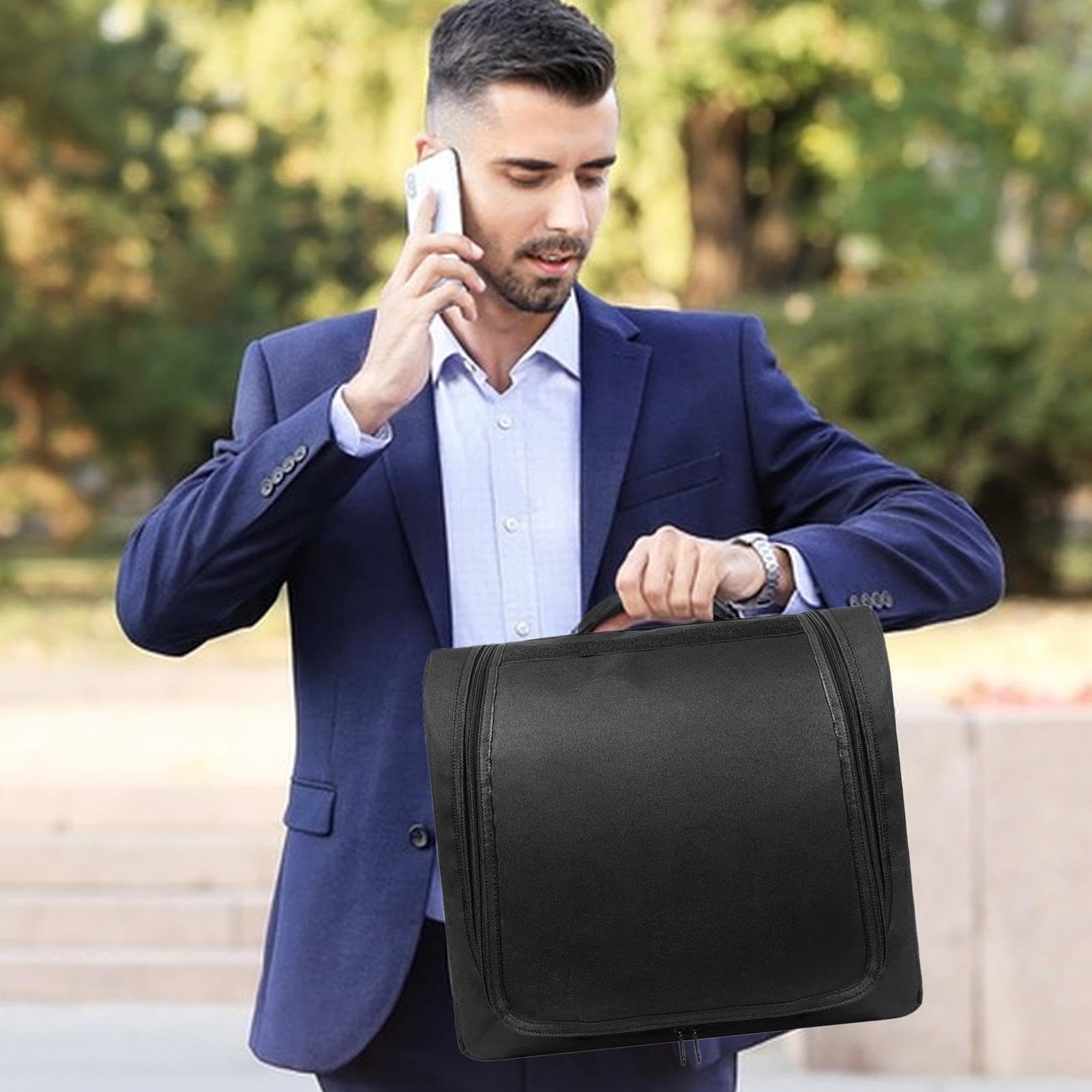 Organizador Portátil De Gorras Bolsa Almacenadora con Asa para Gorras Gran | Estuche Sombrero Para Viajes Y Traslados