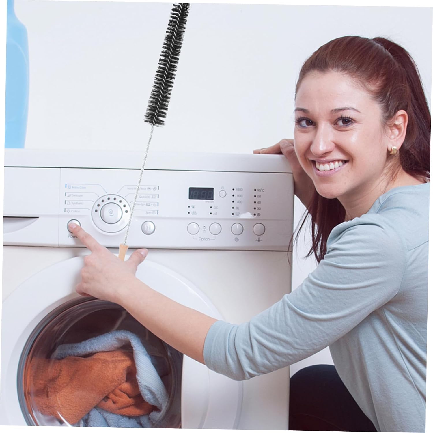 VICASKY 2pcs Multifunctional Dryer Cleaning Brushes for Washing Machine and Pipe High Grade Material Lint Remover for Efficient Home Appliance Maintenance