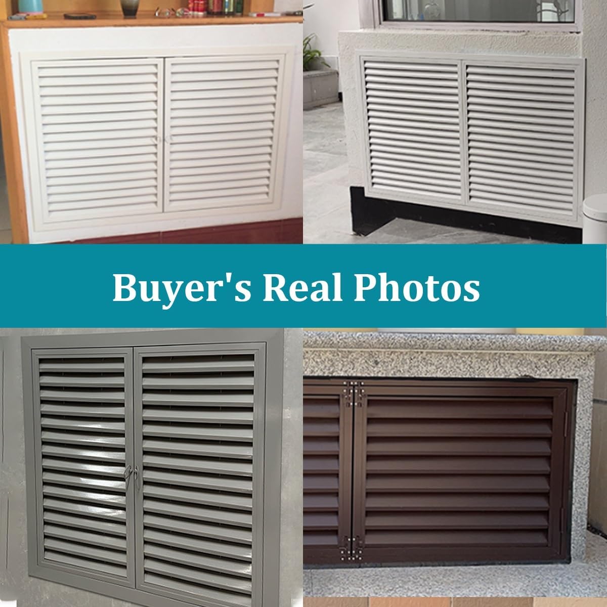 Aluminium Ventilation Access Panel - Flush Mount Wall Hatch Door with Rounded Handle, 70x90cm (27.6x35.4in) for Indoor/Outdoor Easy Inspection and Ventilation