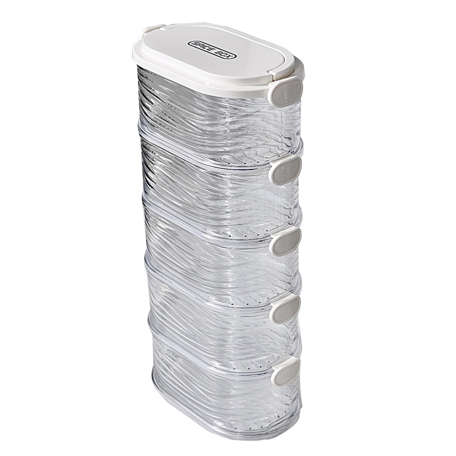 MICFENY Stackable Sturdy Food Storage Containers for Kitchen Organization and Storage With Airtights Lids