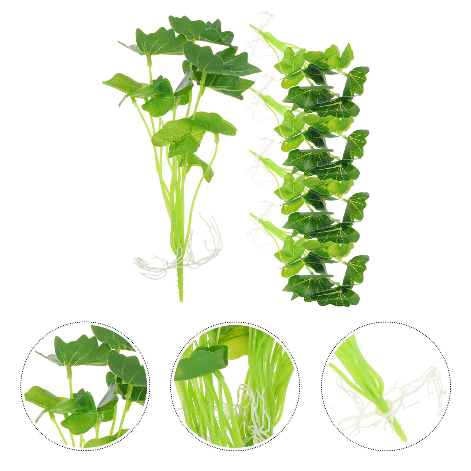 ABOOFAN 25 Pz Piante D'imitazione Decorazione Vegetale Finta Modello Di Pianta Acquatica Fornitura Acquario Mini Piante Artificiali Prato Verde Tavolo Da Pranzo Fiori Artificiali Plastica