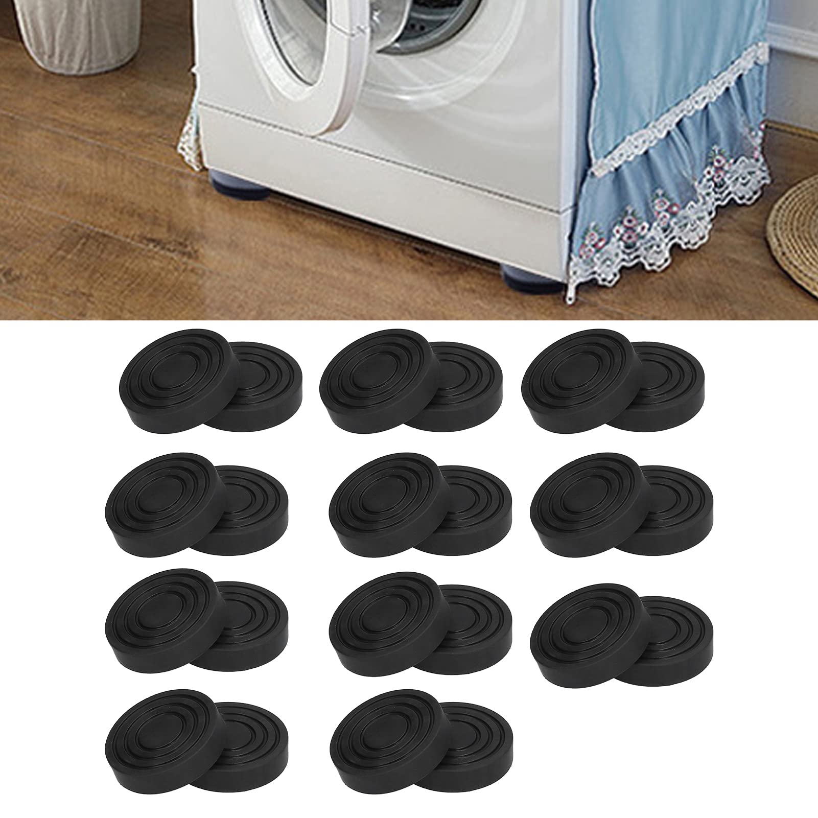 aqxreight Washing Machine Feet Pad Non Slip Base Suction Cup Anti Vibration Noise Reduction Washer, aqxreightwtf1i5gv43