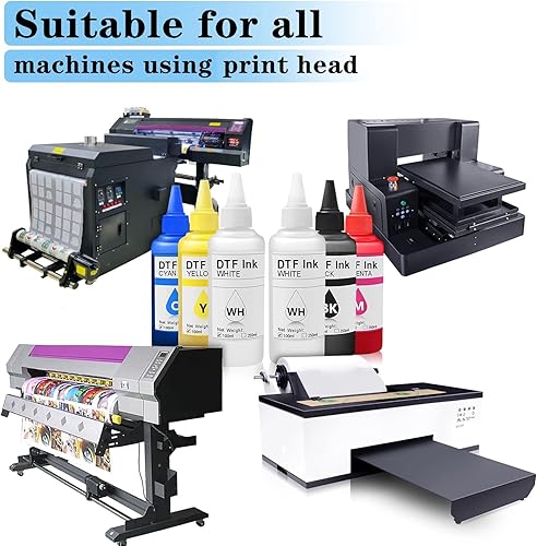 Miniatura 2 de Paquete combinado de tinta DTF de 3.4 fl oz compatible con cabezales de impresión instalados DTF impresoras L1800 1390 ET-4800 8550 XP15000 I3200