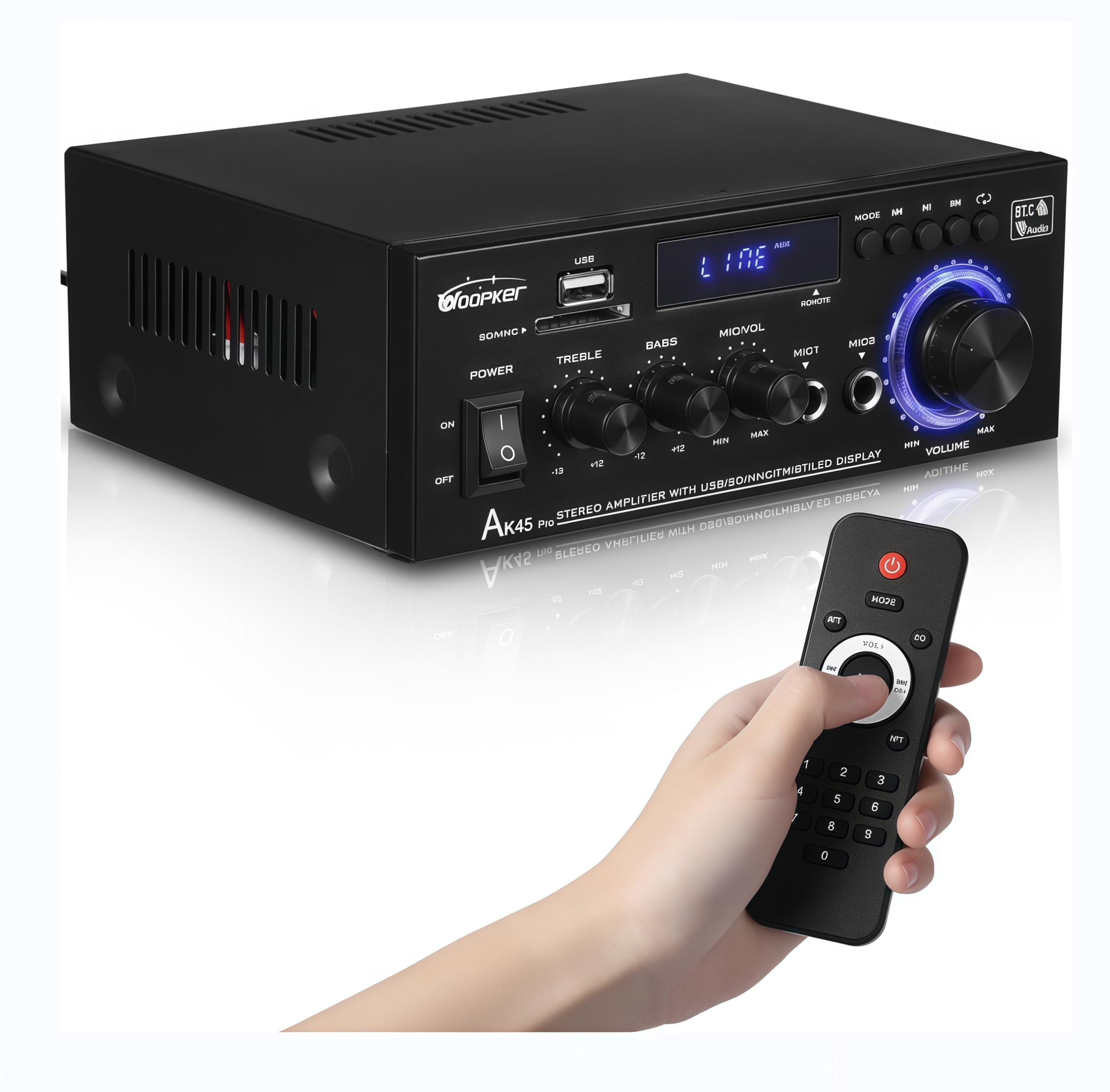 AK45 Pro Stereo Receiver and Audio Amplifier