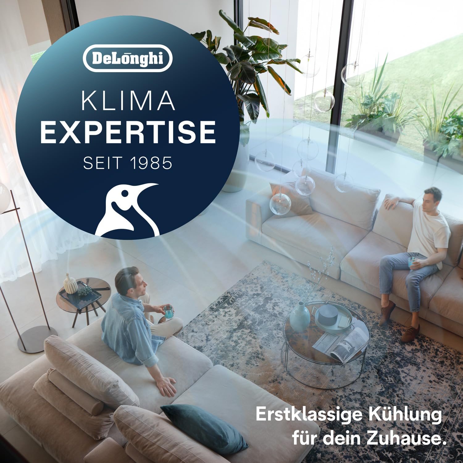 De'Longhi Pinguino 3-in-1 Mobiles Klimagerät 9400 BTU bis 27 m² PACEM82