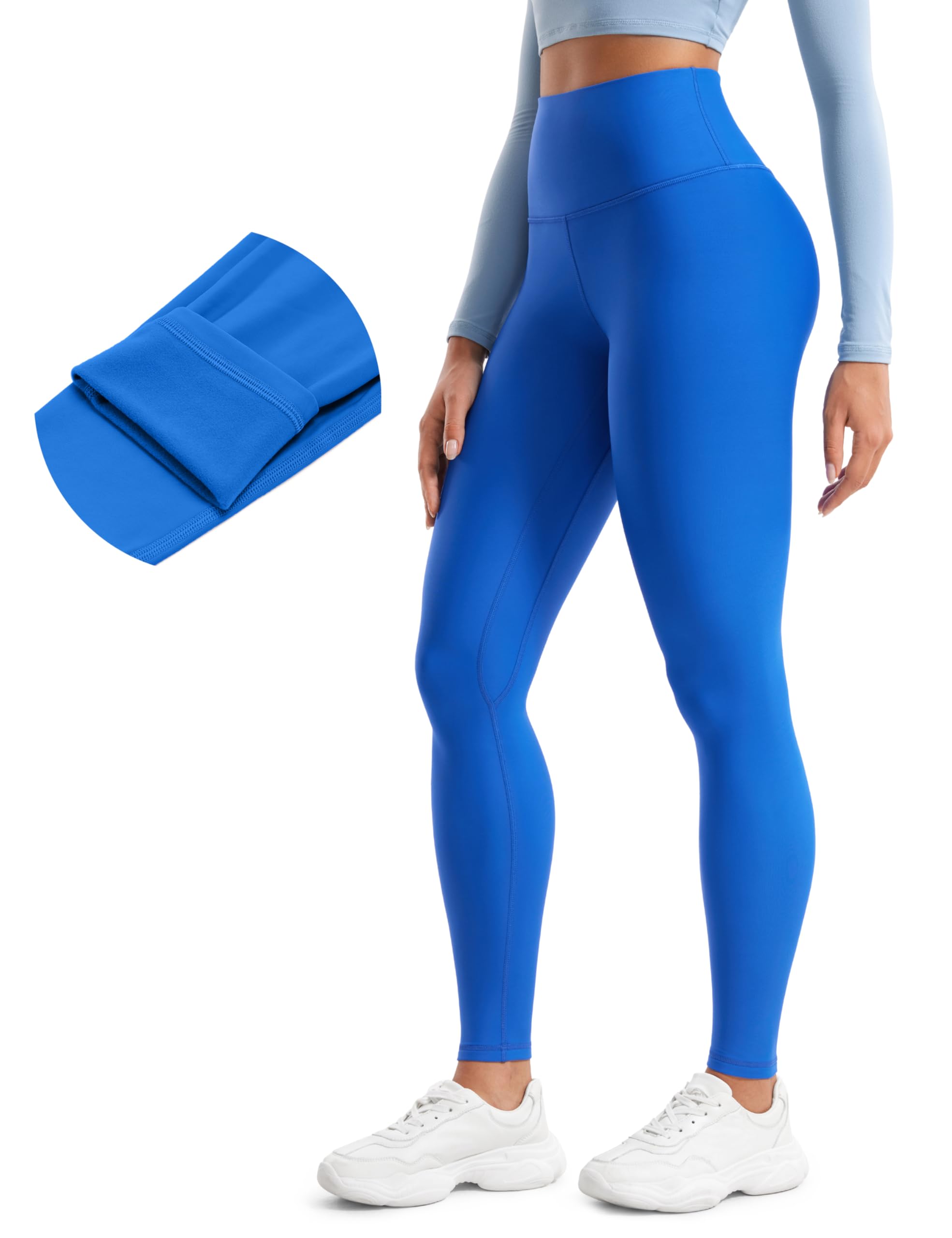CRZ YOGA Fleece Thermal Leggings 28''